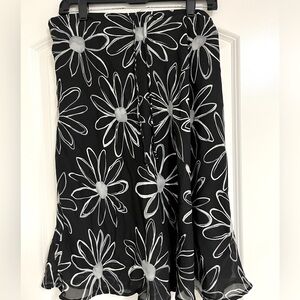 Vintage floral midi skirt